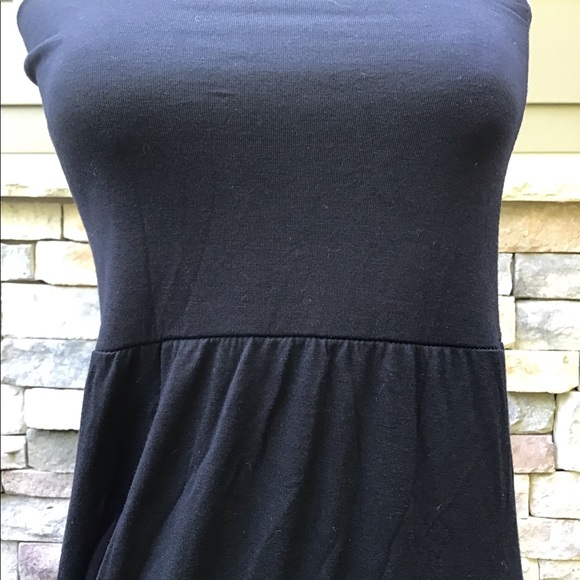 Issac Liev size large black jersey sheath sundress - Picture 2 of 5